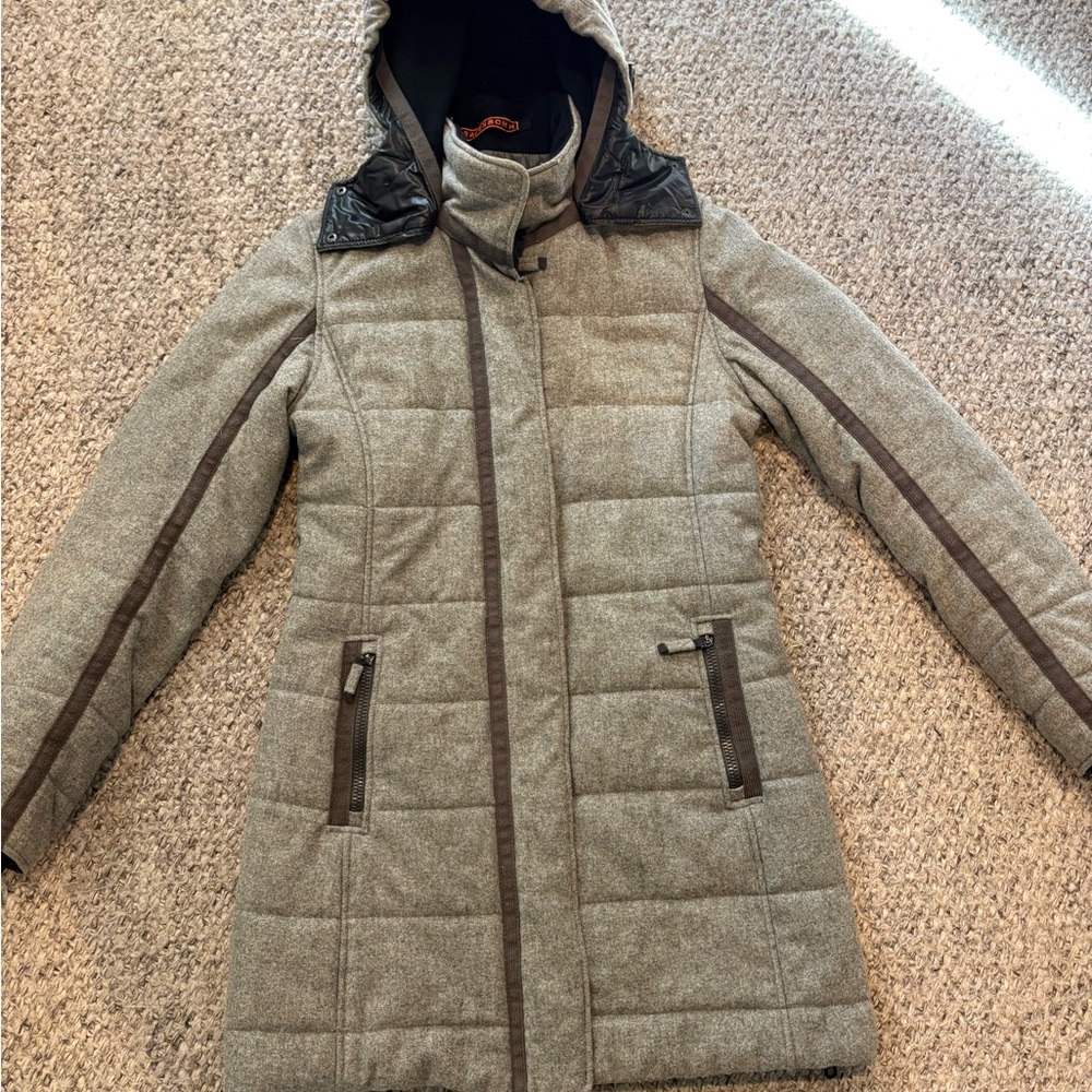 FRAUENSCHUH Quilted Women's wool Coat Sz 36/Small GORGEOUS